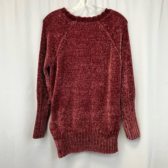 Pink Rose Womens Pullover Sweater Long Sleeve Raglan Tight Knit Small - Picture 5 of 10